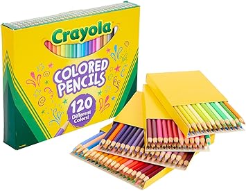 Crayola Colored Pencils Set for Kids 120ct, Cute School Supplies, Teacher Must Haves, Coloring Book Pencils, Bulk Colored Pencils for Boys & Girls, Ages 3, 4, 5