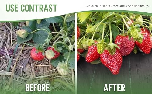 image for LGJIAOJIAO 4FT x 100FT Weed Barrier Landscape Fabric (2 Pack 4x50FT) -