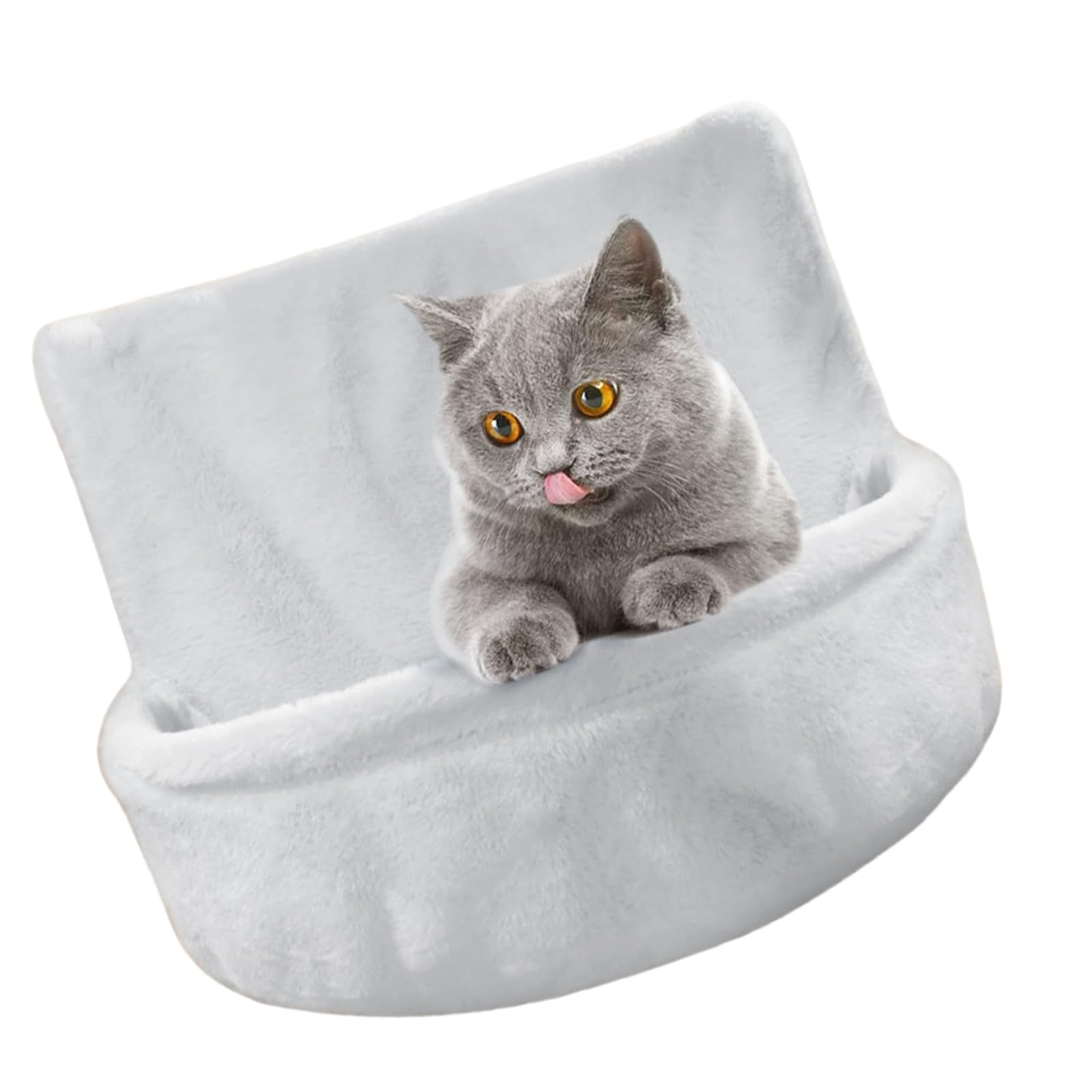 Hamac pour chats lavable grand nid suspendu en peluche amovible