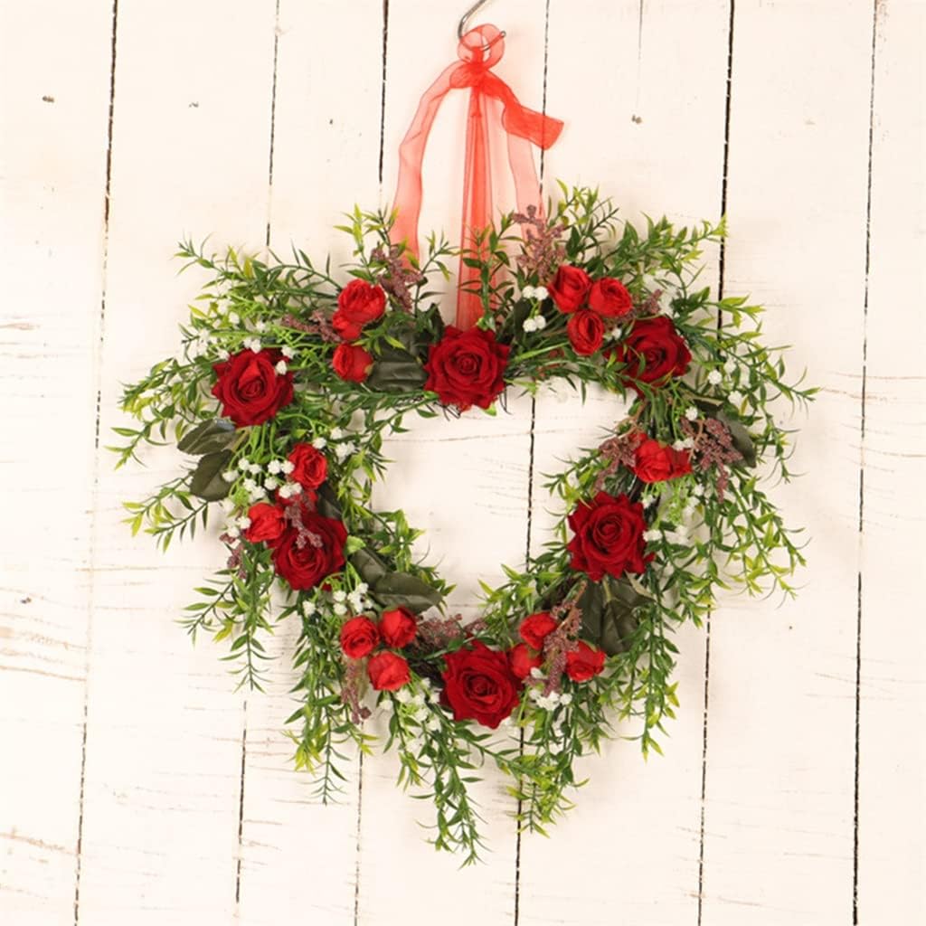 Artificial Rose Flowers Wreath Flower Wreath Door Wall Wedding Home Decoration