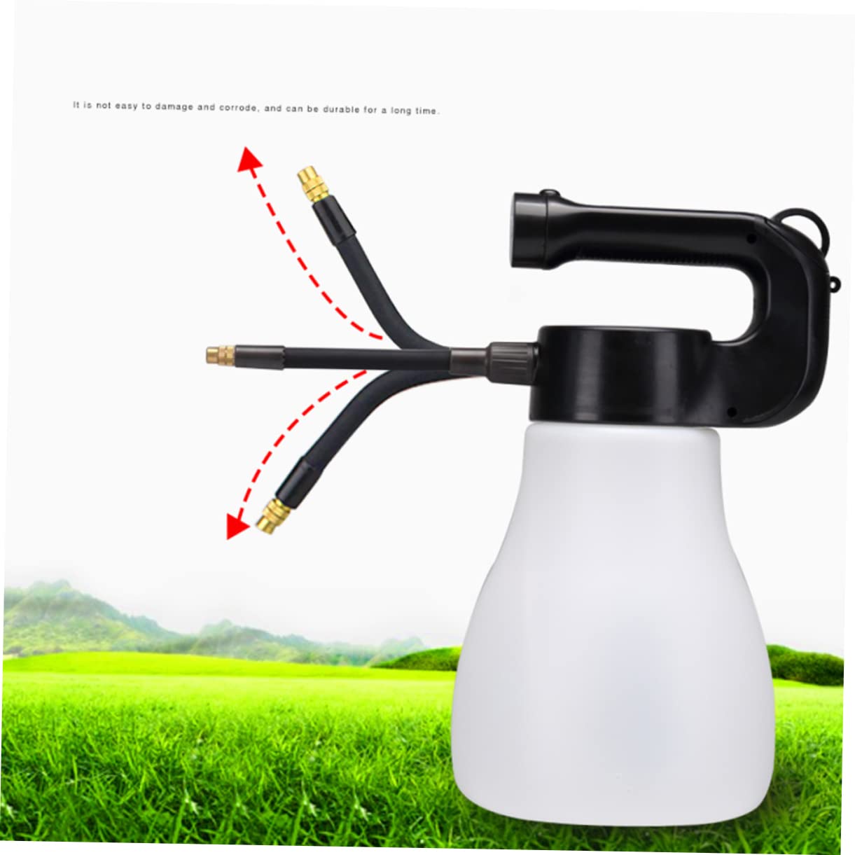 Happyyami Elektrische Gießkanne Mit Verstellbarer Kupferdüse Tragbare Automatische Sprühflasche USB-ladesprüher Für Garten Und Weiß