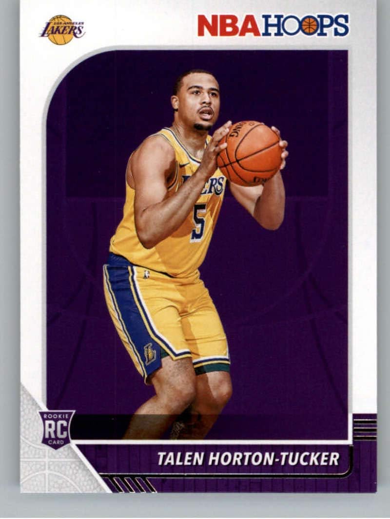 2019-20 NBA Hoops Basketball #248 Talen Horton-Tucker Los Angeles Lakers RC Rookie Card Official NBA Trading Card From Panini America