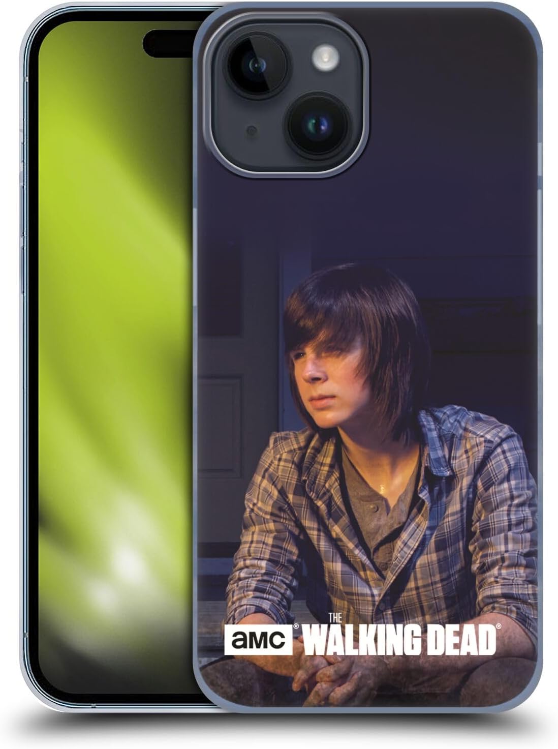 Head Case Designs Officially Licensed AMC The Walking Dead Carl Filtered Characters Hard Back Case Compatible with Apple iPhone 15