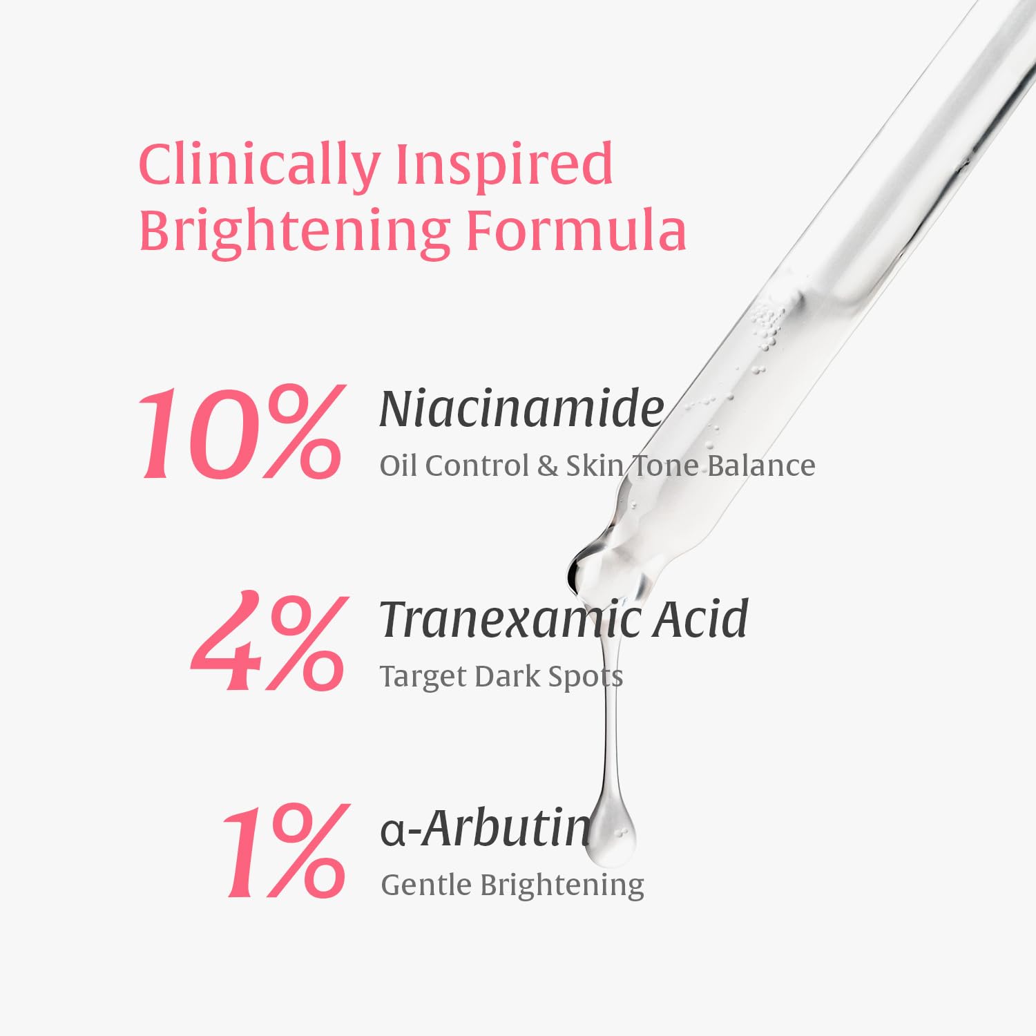 Nutralessece 10% Niacinamide, 4% Tranexamic Acid Serum for Dark Spots, Brightening & Even Skin Tone – Alpha Arbutin & Multi-Hyaluronic Acid Hydrating Essence, for All Skin Types, 1.0 fl oz - Image 2