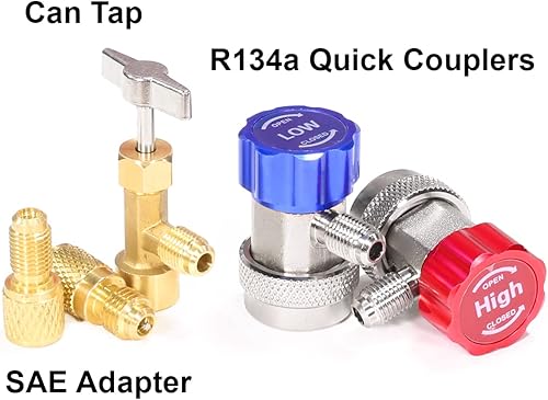 Miniatura 5 de XtremepowerUS Bomba de vacío HVAC de 3.5CFM 1/4HP R134a R12 R22 R410a A/C Refrigeración Set AC Manifold Gauge R134 puede golpear bolsa de transporte