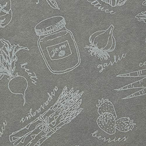 Dii Fridge Liner Collection Non-Adhesive, Cut To Fit, Gray Market, 12X24, 6 Piece #TOP1