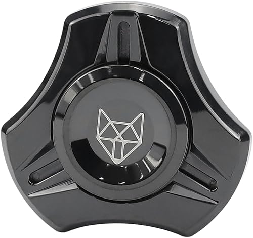 Miniatura 16 de FREELOVE Fidget Spinner de Metal para Adultos, Juguetes Giratorios Pesados de Acero Inoxidable, Pequeño Mini Giroscopio de Mano 2do Zorro