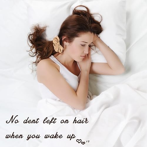 Miniatura 10 de Lolalet Coleteros de satén para mujer, ligas suaves para el cabello, accesorios para el cabello con bandas elásticas para el cabello para niñas,