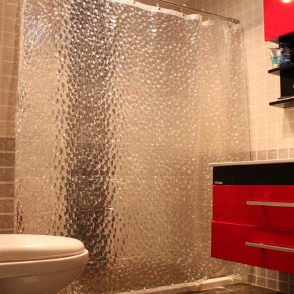 Home Clearance Sale3D Water Cube Design Fabric Shower Curtain