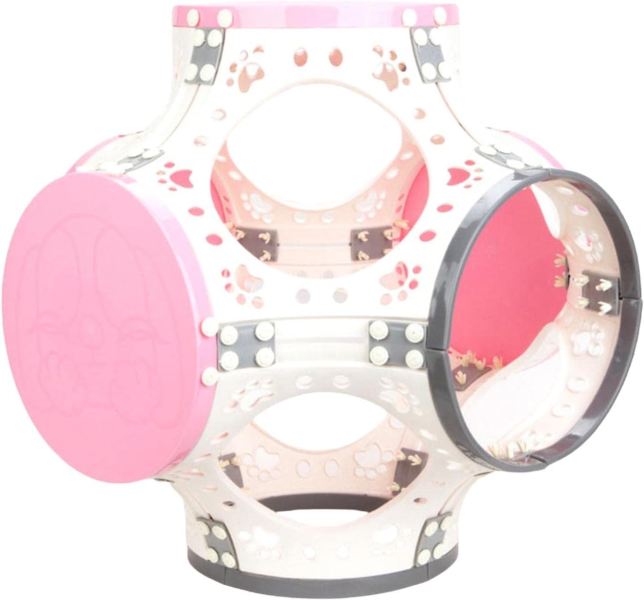 Cat Tunnel Tube Cat Climbing Frame Home Bed Training Furniture Protector Cute Playing Pay Toy Pet Interactive Toy for Kitten Dogs Puppy, White