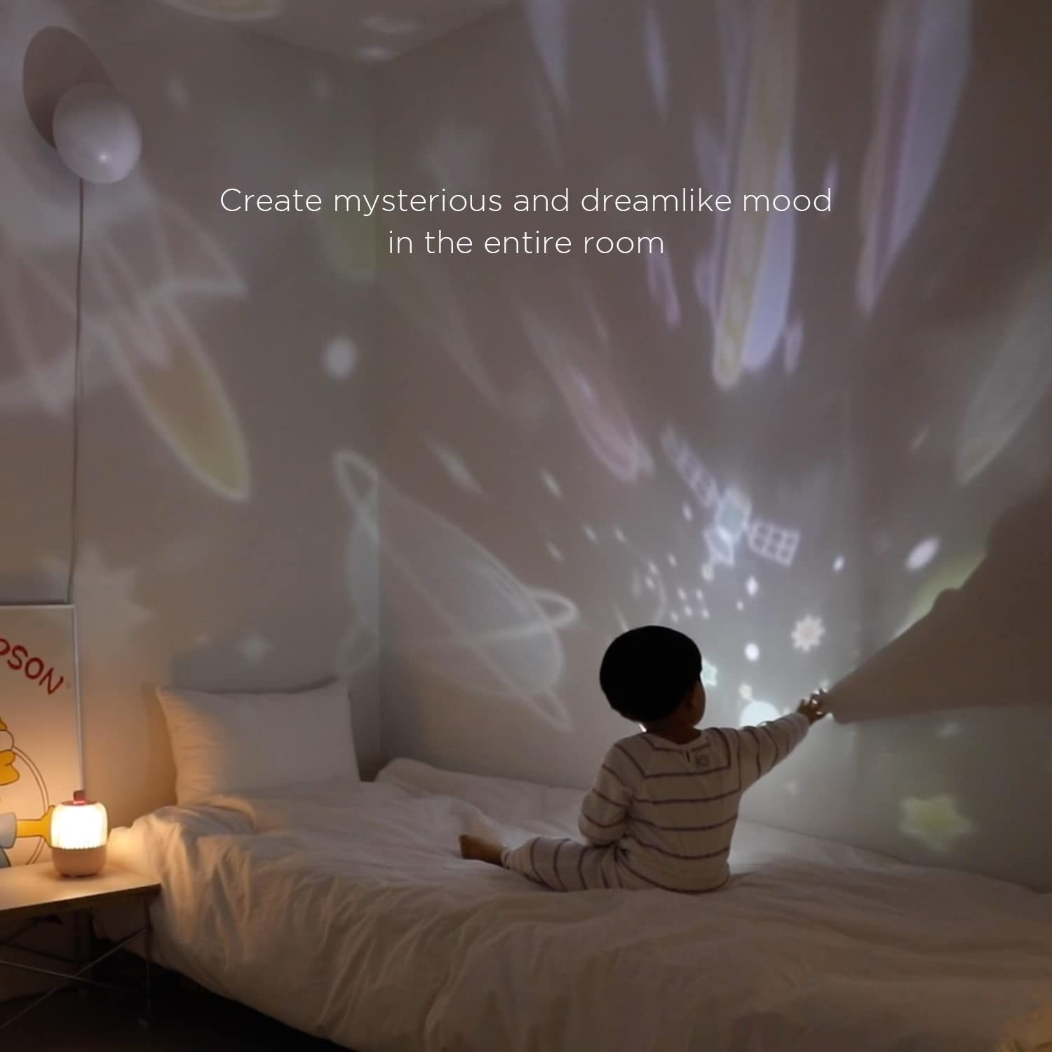 Amazon.com : mooas Rotating Projector Melody Nightlight (White