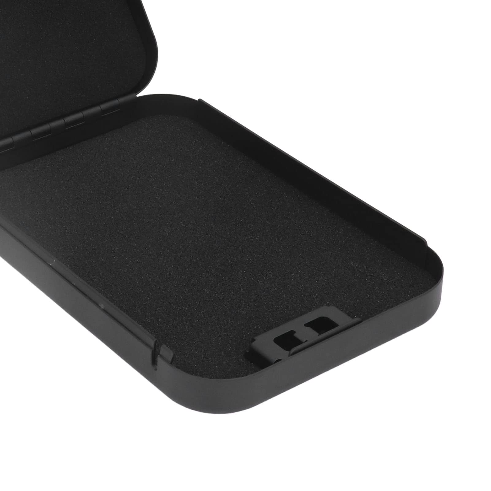 Alvinlite Caja de seguridad portátil con huella dactilar mecánica contraseña segura con cuerda de seguridad para joyas en efectivo tarjetas de crédito relojes
