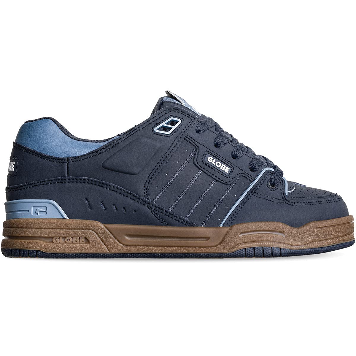 Globe Men's Fusion Sneaker, Navy Blue Gum, 12 UK