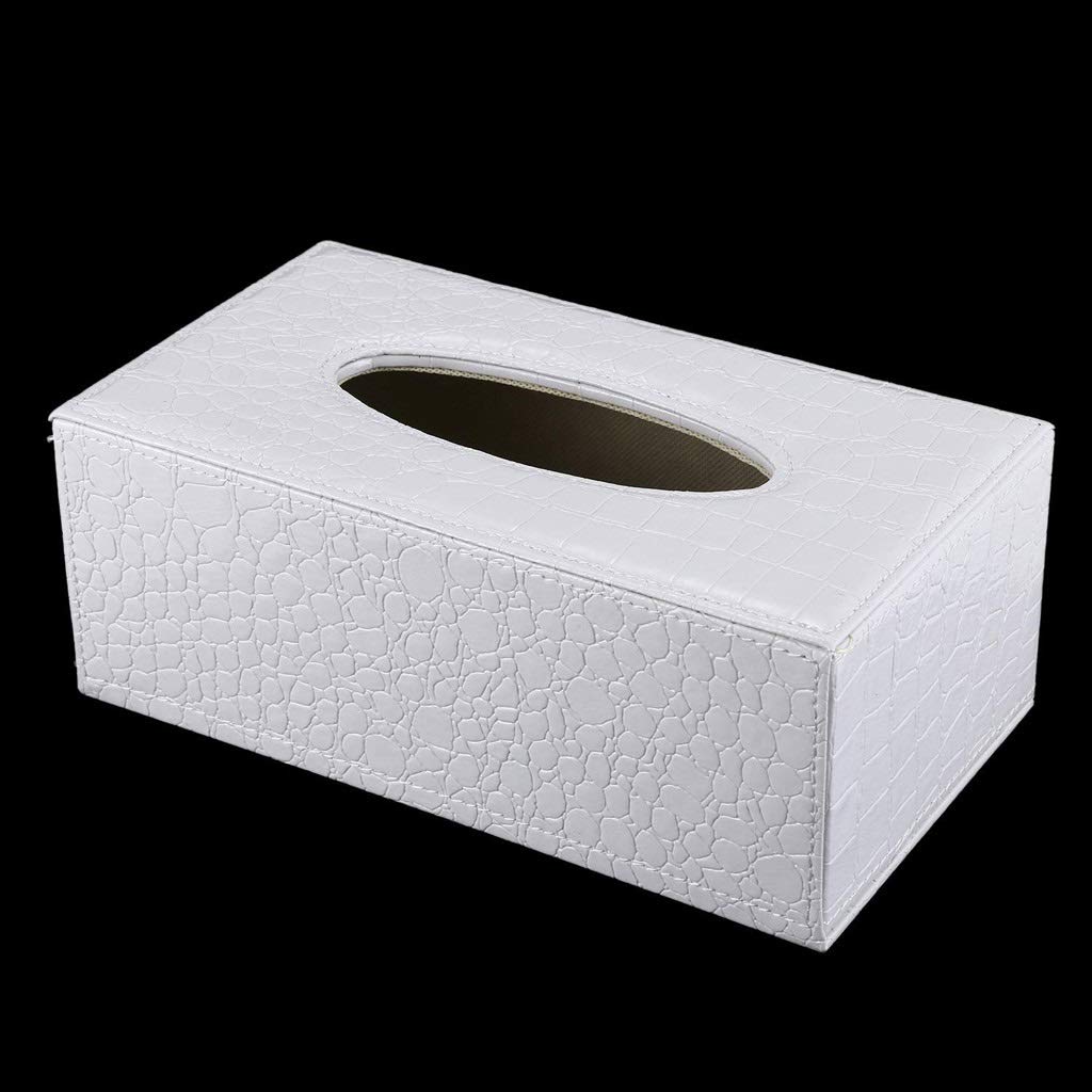 PU Tissu en Cuir Couvercle de boîte, Porte Bureau Boîte Rangement Conteneur for la Maison et