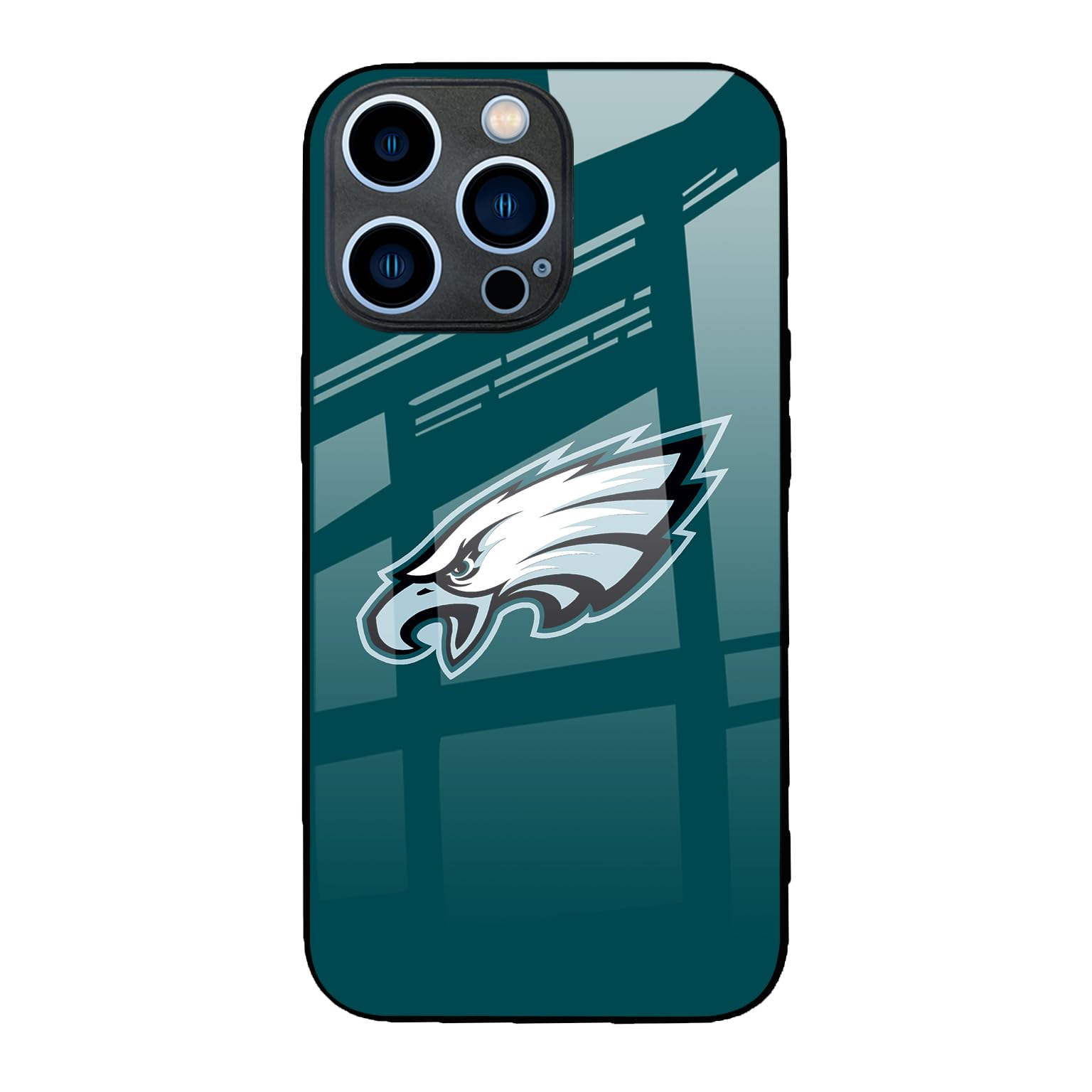 Tempered Glass Phone Case for Eagles Compatible with iPhone 14 pro max，Drop Protective Cell Protective Phone Cases