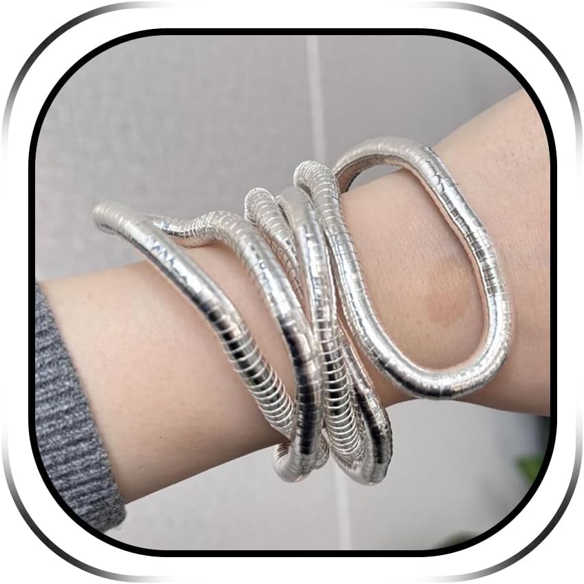Long tiantian Snake Bracelet Flexible Bendable Necklace Bracelet Snake Jewelry Womens Halloween Costumes 2025
