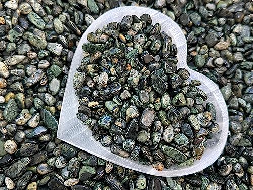 Image of GAF TREASURES 2 oz Lot Natural Semi Tumbled Gemstone Chips, Crushed Mini Crystals, Undrilled Crystal Chips (Kambaba Jasper)