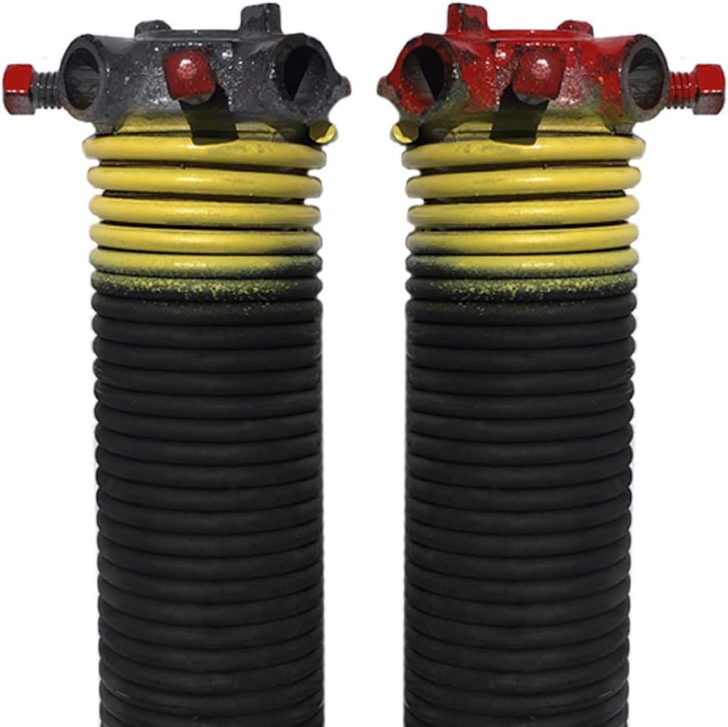 DURA-LIFT .207 x 2" x 25" Torsion Garage Springs (Yellow, Left & Right Wound)