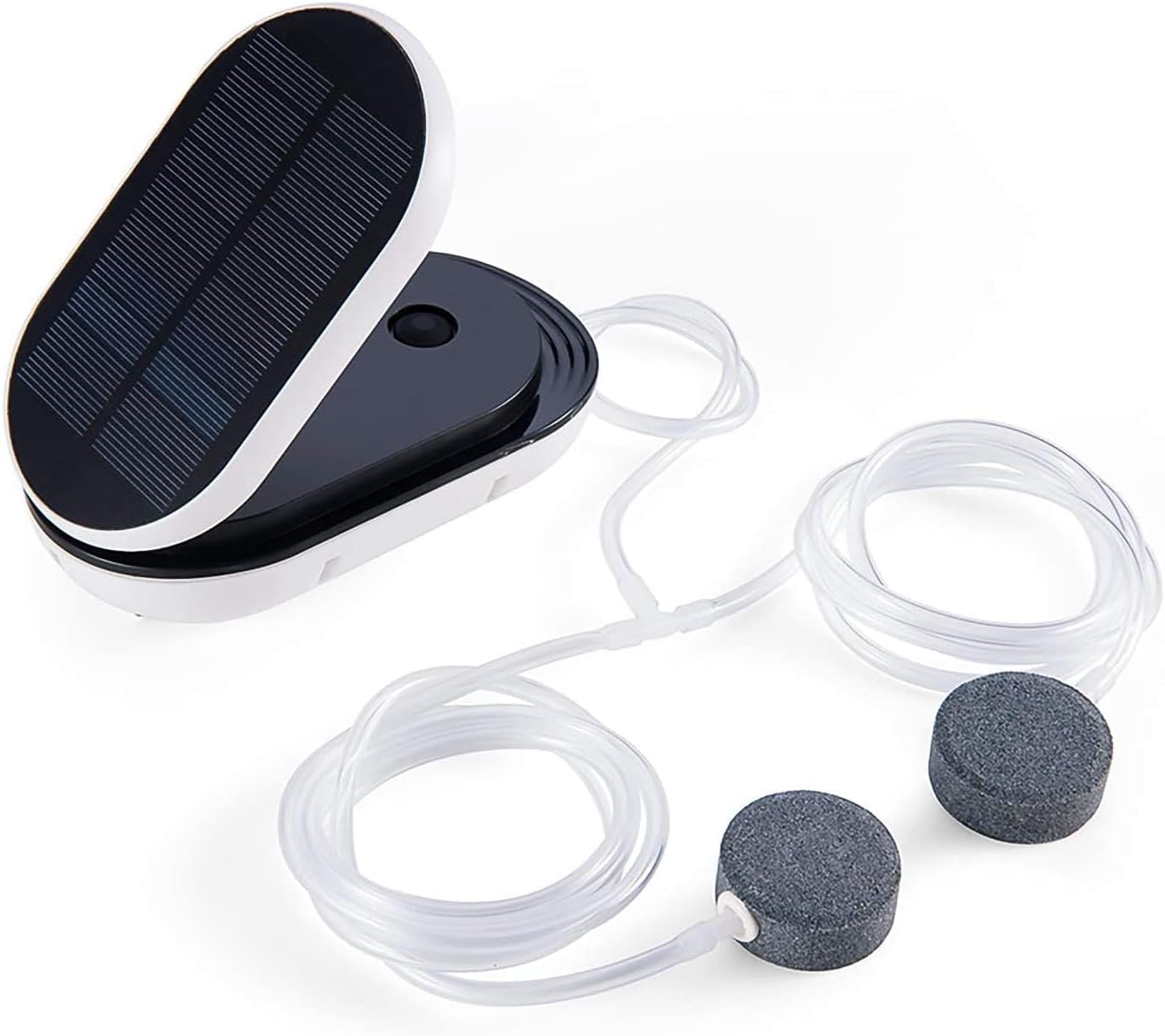Solar Oxygenator Air Pump for Pond, 3 Working Modes Flip Pond Oxygenator, Solar Powered Oxygen Pump, for Outdoor Fish Ponds Solar Oxygenator, for Garden, Stock Tank Backyard, Aquarium Fish Tank