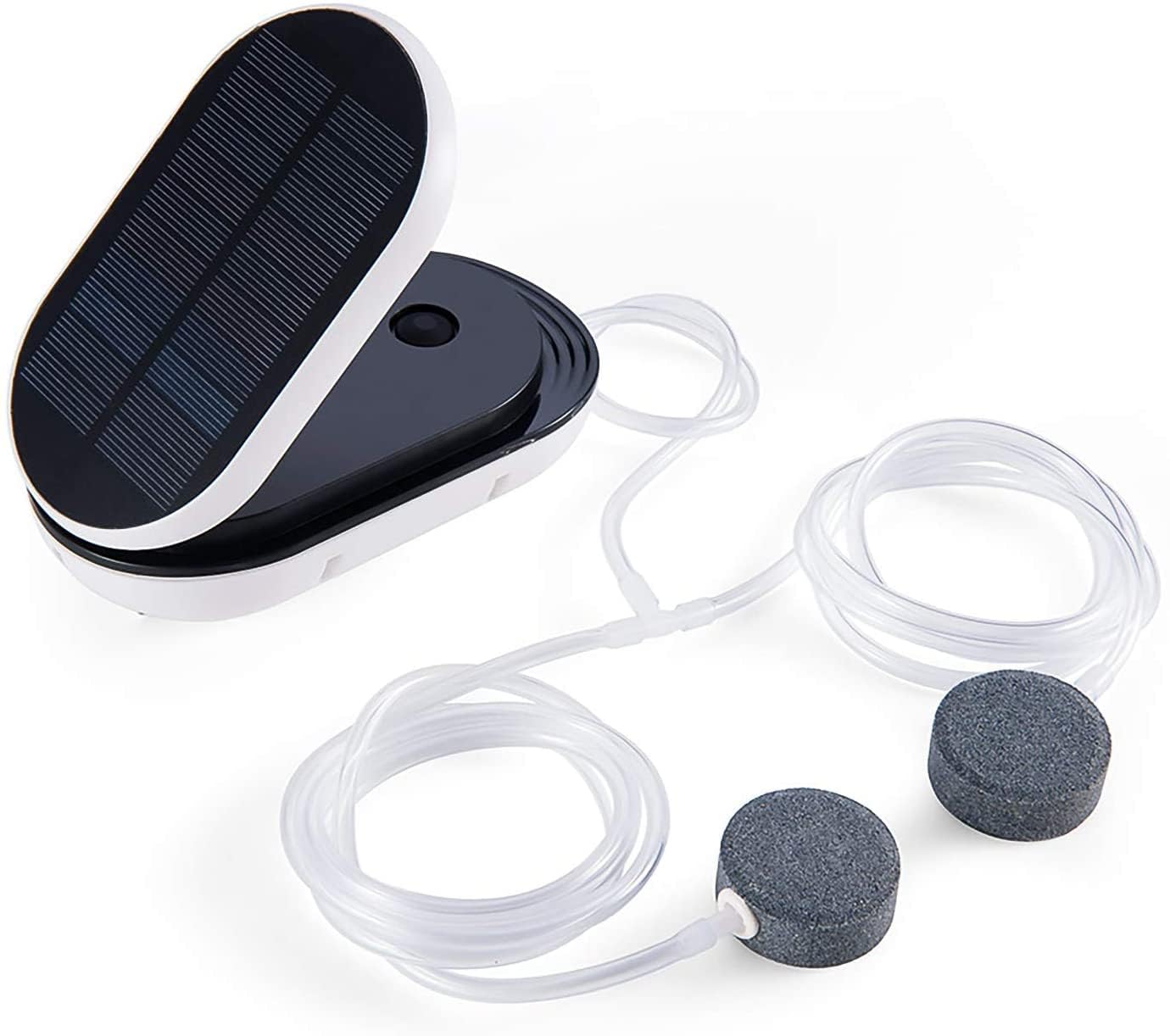 Solar Oxygenator Air Pump for Pond, 3 Working Modes Flip Pond Oxygenator, Solar Powered Oxygen Pump, for Outdoor Fish Ponds Solar Oxygenator, for Garden, Stock Tank Backyard, Aquarium Fish Tank