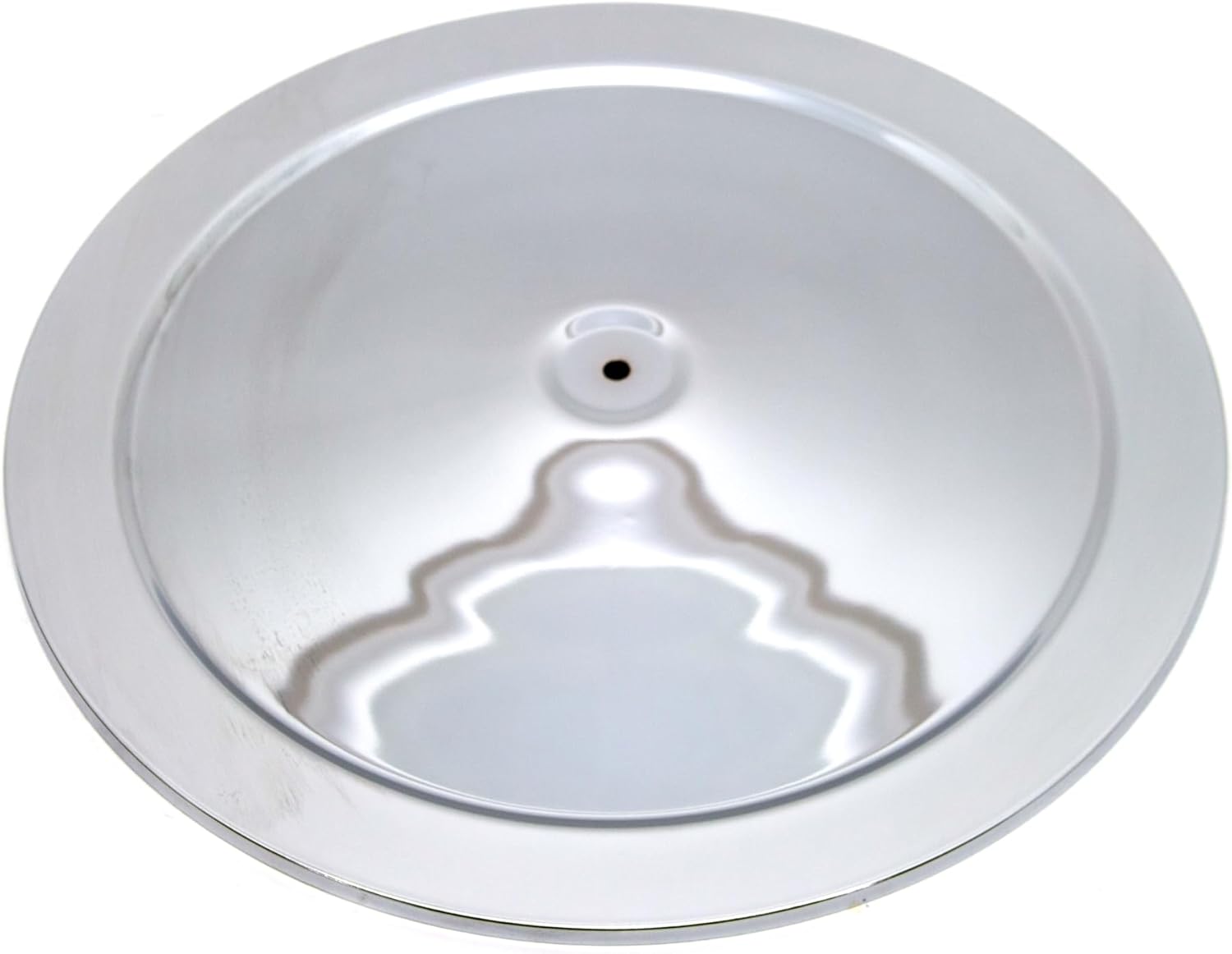 14" Chrome Steel Air Cleaner Set - Recessed Base