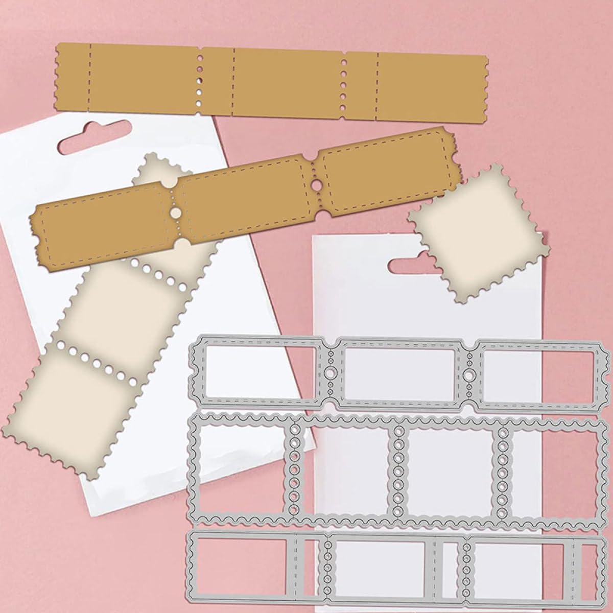 BESTonZON Troqueles de Corte para Manualidades Sellos en Acero al Carbono, Diseño de Flor Pulido Liso, Resistente y Fácil de Usar para Proyectos DIY y Artesanía