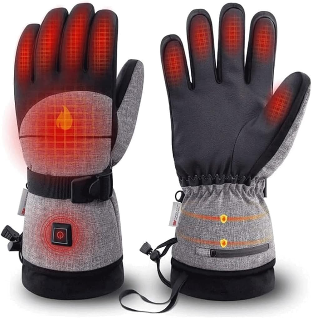 Electric Heating Thermal Gloves Warm，Heated Gloves, Heated Gloves for Men Women Electric Heated Gloves Hand Warmers for Outdoor Sports Cycling Skiing Hiking Hunting Camping