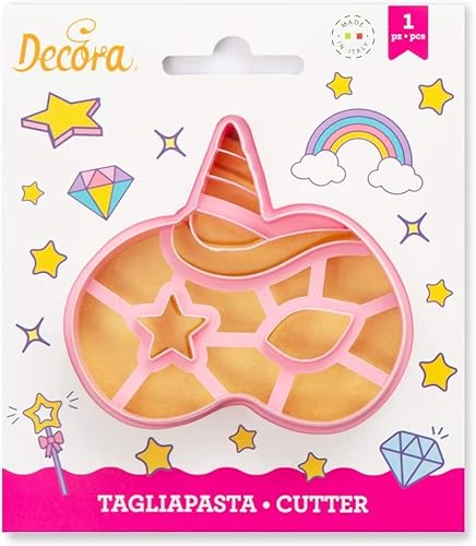 TAGLIAPASTA Unicorno - Maschera Mascherina di Carnevale Halloween - formine stampi taglia biscotti per Creare Fantastici Dolci e decori Torte - Ideale per Decorazioni in Pasta di Zucchero