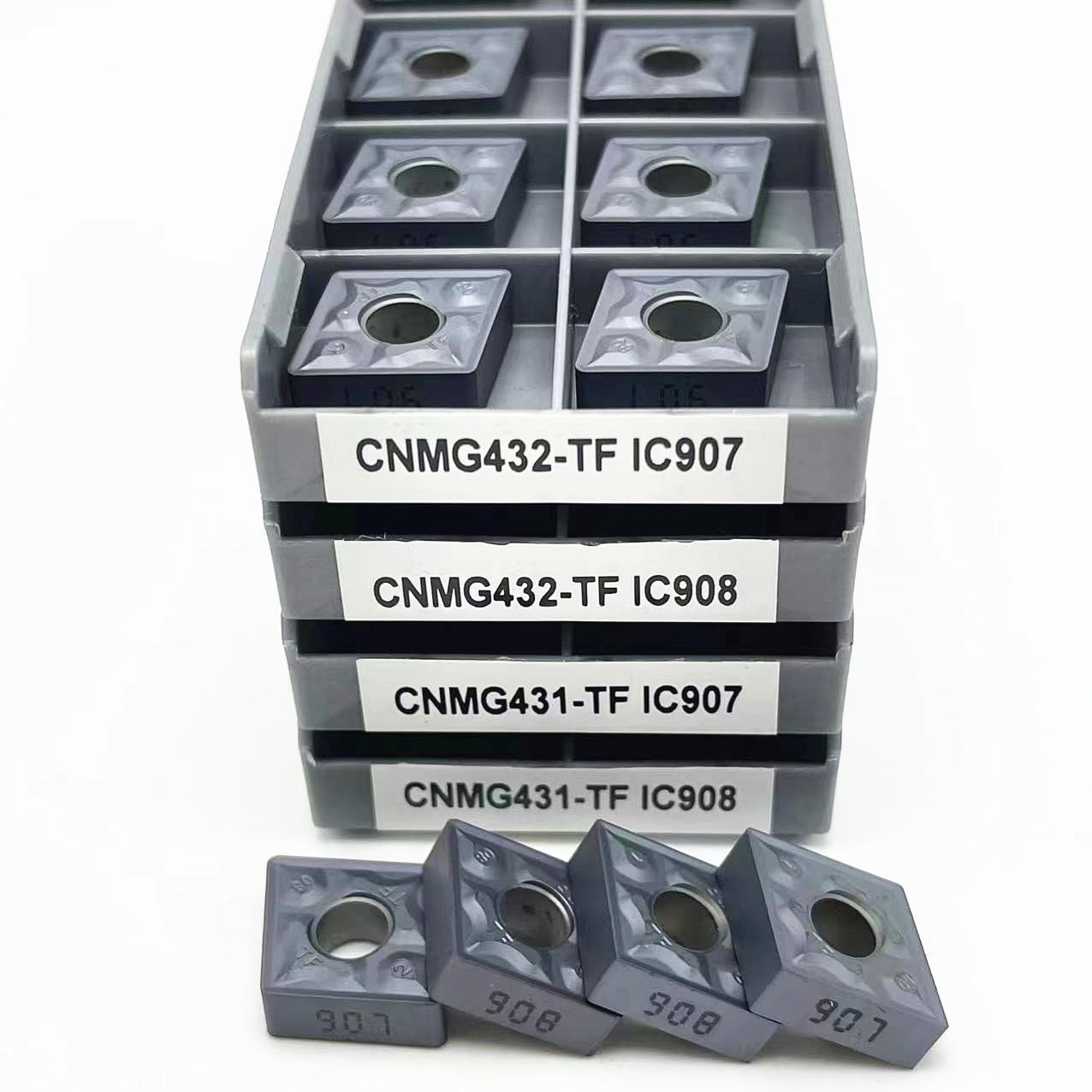 CNMG120404 TF IC907 CNMG432 TF Carbide Insert Milling Turning Tool External Turning Tools CNMG 120408 Milling Turningtool CNC(CNMG120408 TF IC907)