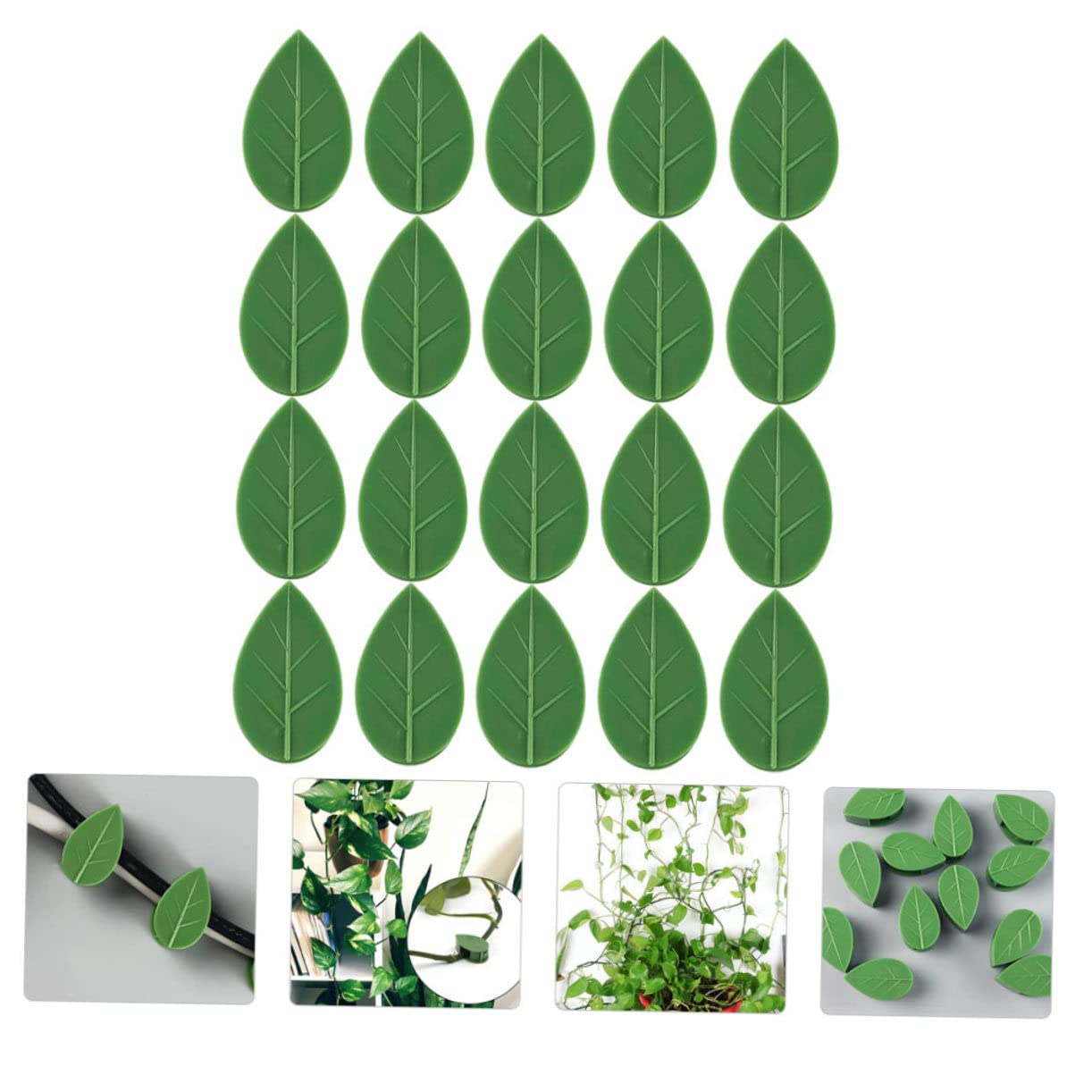 VANZACK 2 Sätze Grünpflanzenclip Garten Indoor Rankenpflanze Kletterwandclips Zimmerpflanzen Pflanzenklebeclip Pflanzenwand Kletterhaken Pflanzenclip Zum Klettern 60 Stück * 2