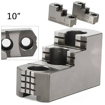 鍔 3Pcs Steel Jaws Set Hard Jaws for Kitagawa B-210 Type Lathe