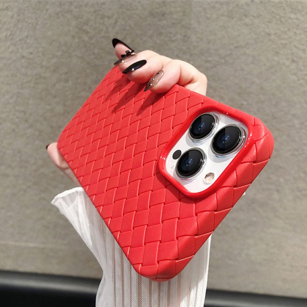 Coque respirante iPhone 14 Pro anti-surchauffe avec motif de tissage - 4