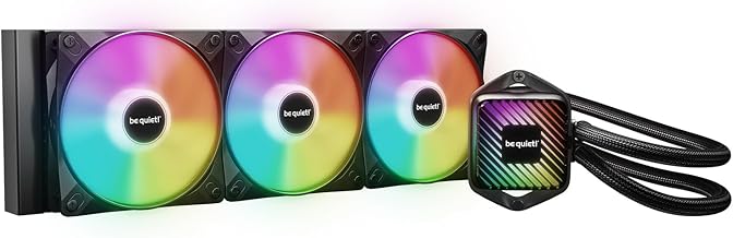 be quiet! Pure Loop 3 LX 360mm, All-in-One Liquid Cooling, 3x Light Wings LX 120mm High-Speed PWM Fans, ARGB Cooling Block with 10 Interchangeable Masks Included