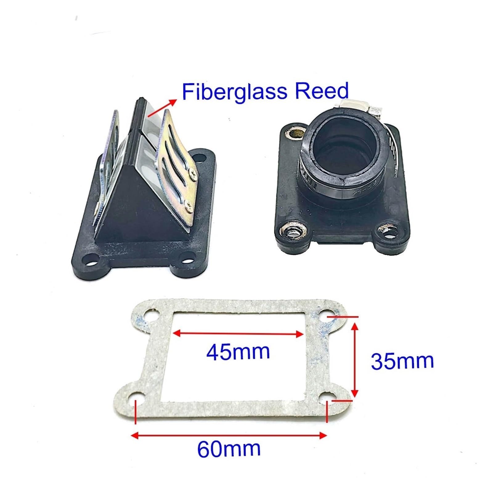 Collecteur D'admission Refroidi À L'eau, 22mm, Valve Lames Pour Motos De Motocross Poche 50SX 50CC 2001 – 2008 CLAPET BOITE POUR