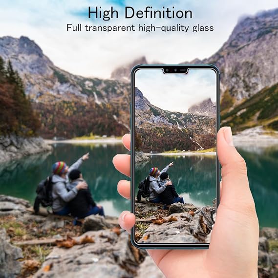 3 Pieces Tempered Glass Screen Protector for LG V40 ThinQ Hardness 9H Anti Scratch HD Screen Protector Film