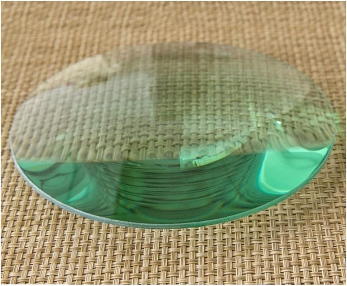 Prisms & Kaleidoscopes Biconvex Lens 110mm Optical Double Convex Lens Focal Desktop Magnifying Physical Optics Experiment Science Classroom Optics Kits (Color : Glass Lens, Diameter : 110mm)