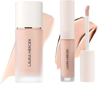 Real Flawless Waterproof Liquid Foundation, 12 HR Fade-Proof Wear, Hydrating, 1C1 Cool Vanille + Real Flawless Weightless Perfecting Serum Concealer, 16HR Crease-Proof Wear, 1C1 Bundle