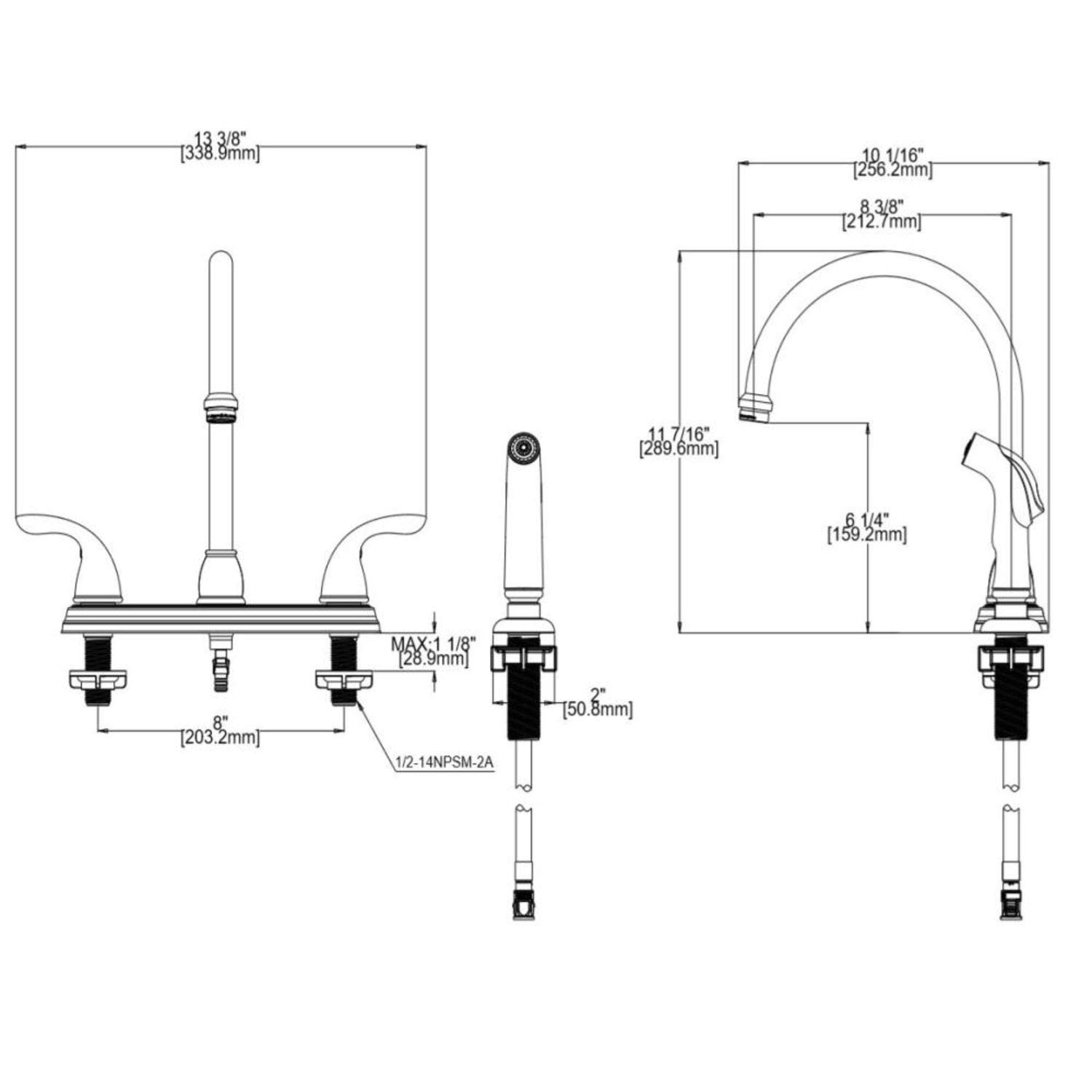 Amazon | デザインハウスAshland高アーチキッチン蛇口with Sprayer