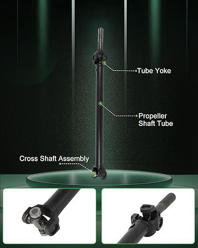 Vista 201 de SCITOO Longitud del eje de hélice del eje de transmisión delantero 36.2 pulgadas compatible con 2001-2004 para Jeep Grand para Cherokee 4.0L
