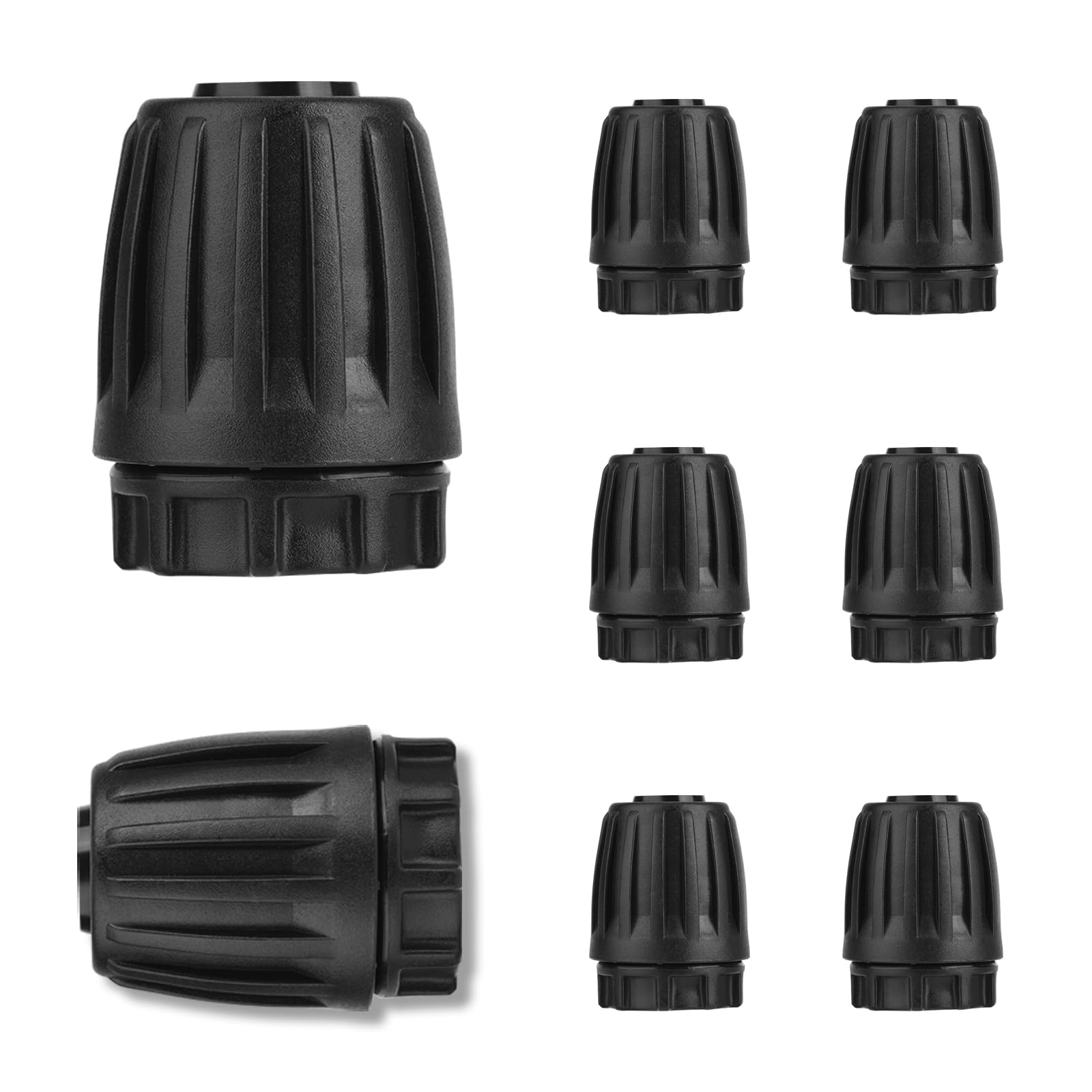 1/2 Inch Drip Irrigation End Cap Fittings (8pcs) - Drip Irrigation Parts for 1/2