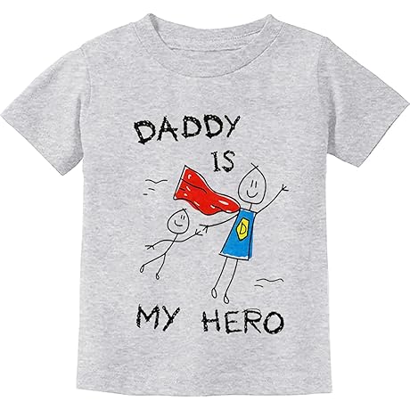 Daddy is My Hero Toddler Boy Girl Kids T-Shirt