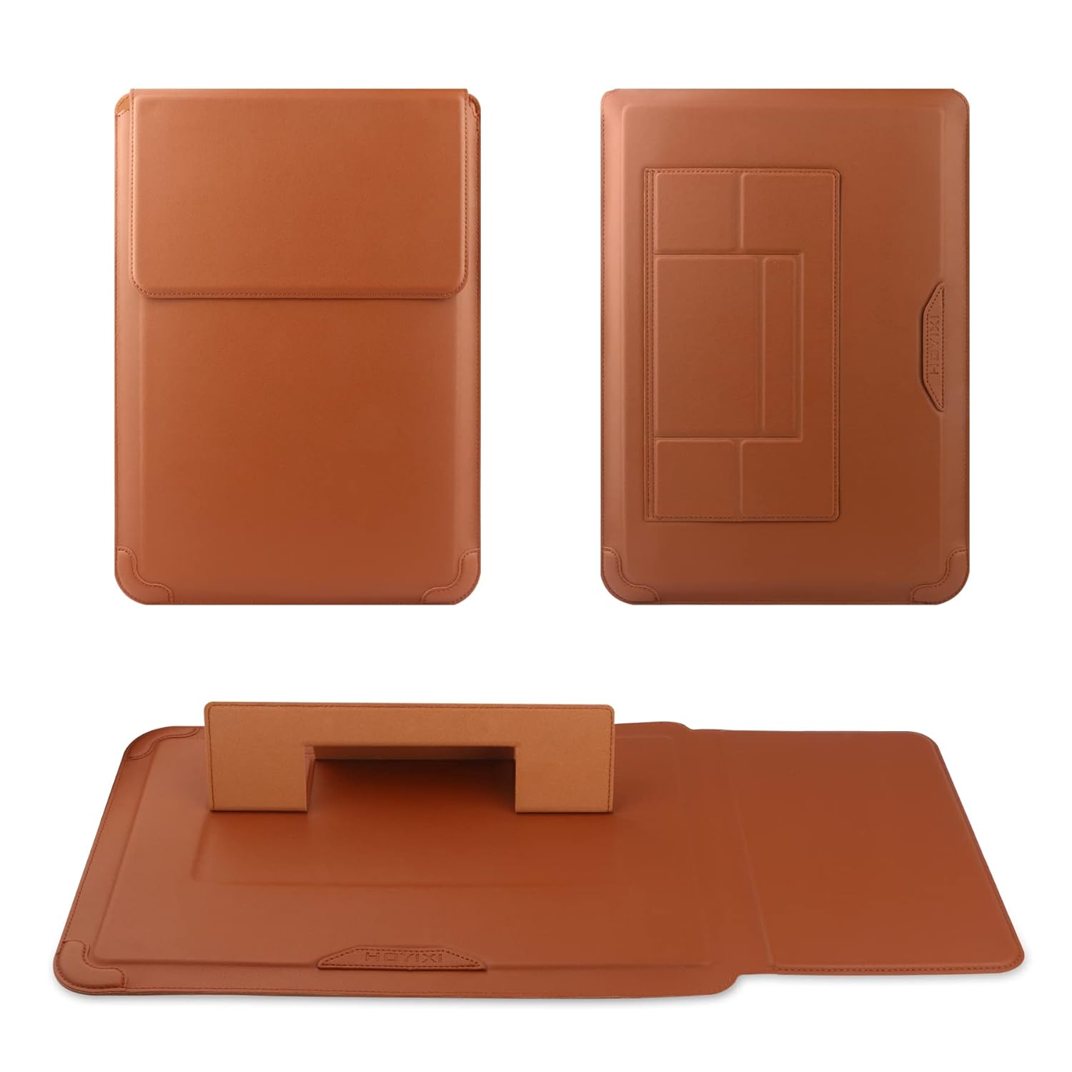 HoYiXi 13 Inch Laptop Sleeve Case Leather Bag Compatible with MacBook Air 13 M1 M2 2022-2018/MacBook Pro 13 M2 2022-2016/Surface Pro 8 2021/Surface Go 3 13-13.6'' Dell Lenovo HP... - Image 2