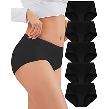 Womens Cotton Underwear Seamless Hipster Comfortable Soft Stretchy Breathable No Show Bikini Panties 6 Pack