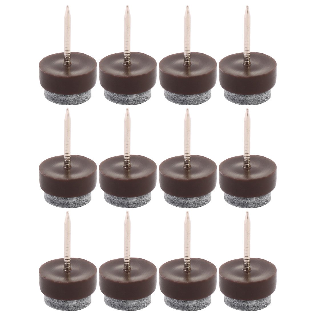 Family Table Chair Furniture Feet Legs Floor Protector Felt Pad Nails 20mm Dia Pack of 12 id cb4