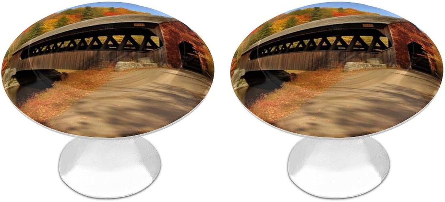 Cabinet Handles Round Drawer Pulls Albany Covered Bridge Dresser Knobs for Cabinets and Drawers Handle Kitchen Cabinet Pulls for Bathroom Cupboard Drawers Cabinet Pulls for Kitchen Door