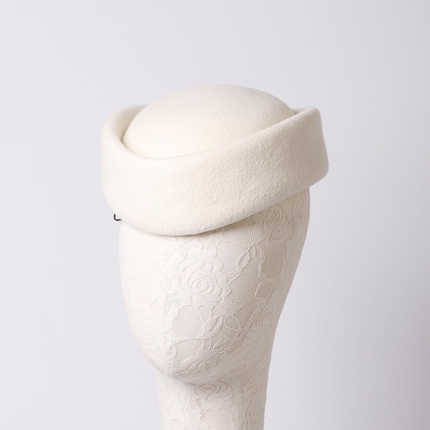 Small Top Hats for Women Elegant Millinery Beret Wool Felt Fedoras Ladies Wedding Bride Church 2024 Winter Hat - Image 6