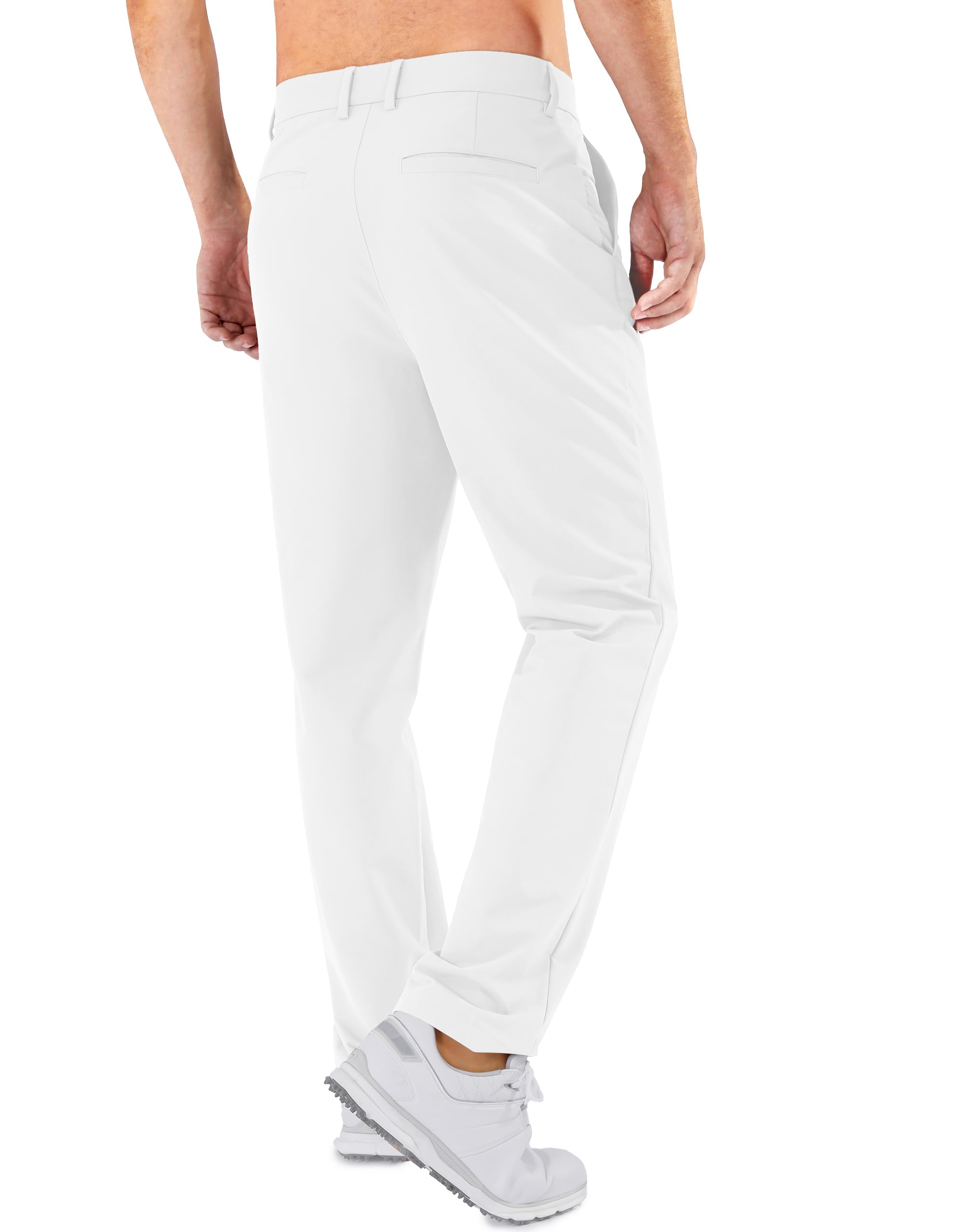 Condition photo showing New/Like New for Mens Golf Pants Stretch Classic Fit Dress Pants 30"/32"/34" Quick Dry 6 Pockets Water-Resistant Casual Trousers