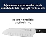 HENCKELS Solution Razor-Sharp 2-pc Set de couteaux, couteau Santoku 5 Couteau Santoku de pouce 7 Inch, ingénieur allemand Informé par 100+ Années de maîtrise, acier inoxydable 100+ Années de maîtrise. Lave-vaisselle sûr, idéal pour la cuisine quotidienne.
