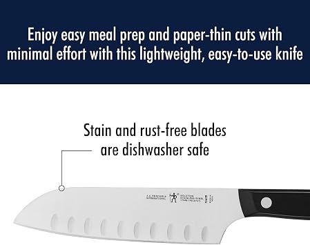 Henckels Solution 2-Pc Santoku Knife Set, Razor-Sharp, German Engineered