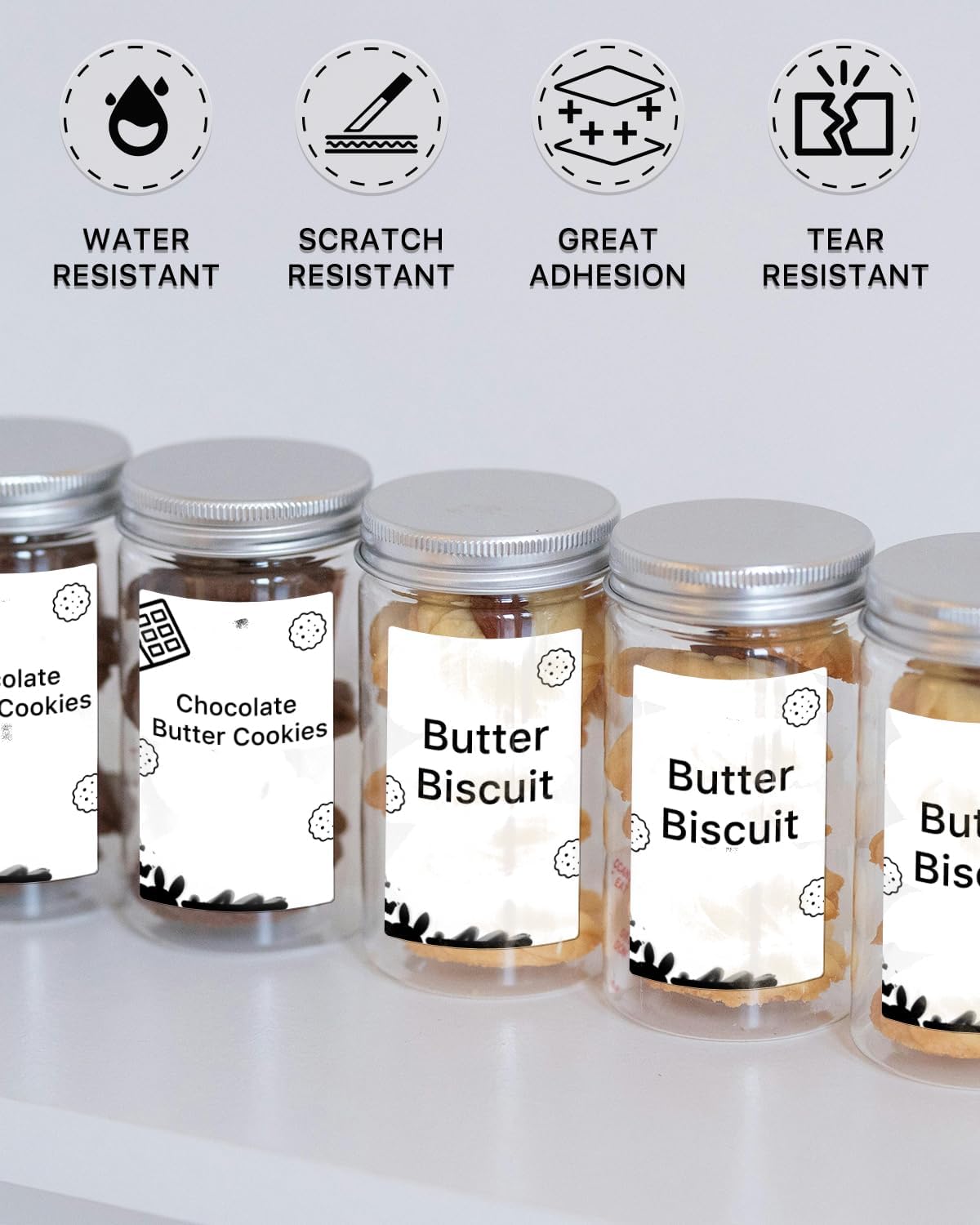 iEager M110 Thermal Labels, 1.97"x3.15" (50x80mm) Thermal Stickers Self-Adhesive Label for M120/M110/M110s/M200/M220 Label Maker, 90 Labels/Roll, Set of 2, White - Image 3